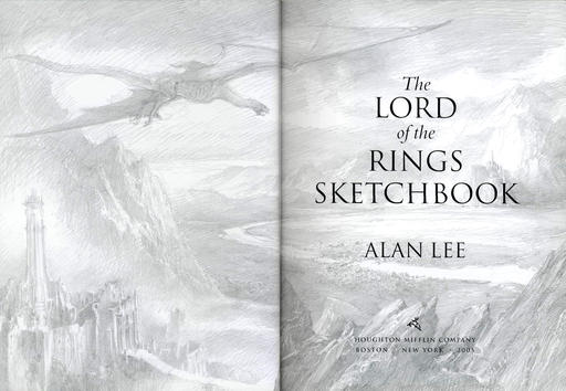 Властелин Колец Онлайн - 'The Lord of The Rings Sketchbook' by Alan Lee.